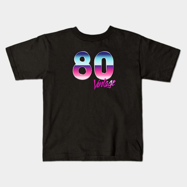 1980 Kids T-Shirt by spicytees